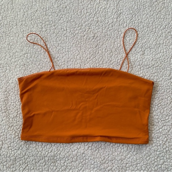 Dynamite Tops - Dynamite Orange Cropped Top